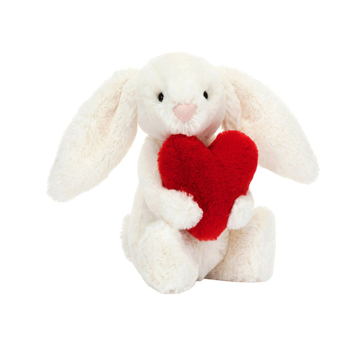 Bashful Red Love Heart Bunny Little