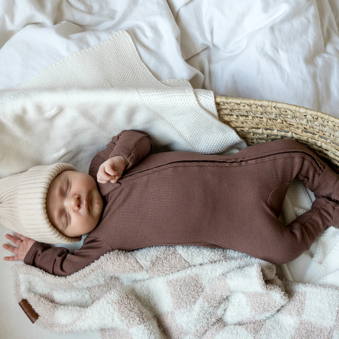 Bamboo Ribbed Sleeper | Walnut