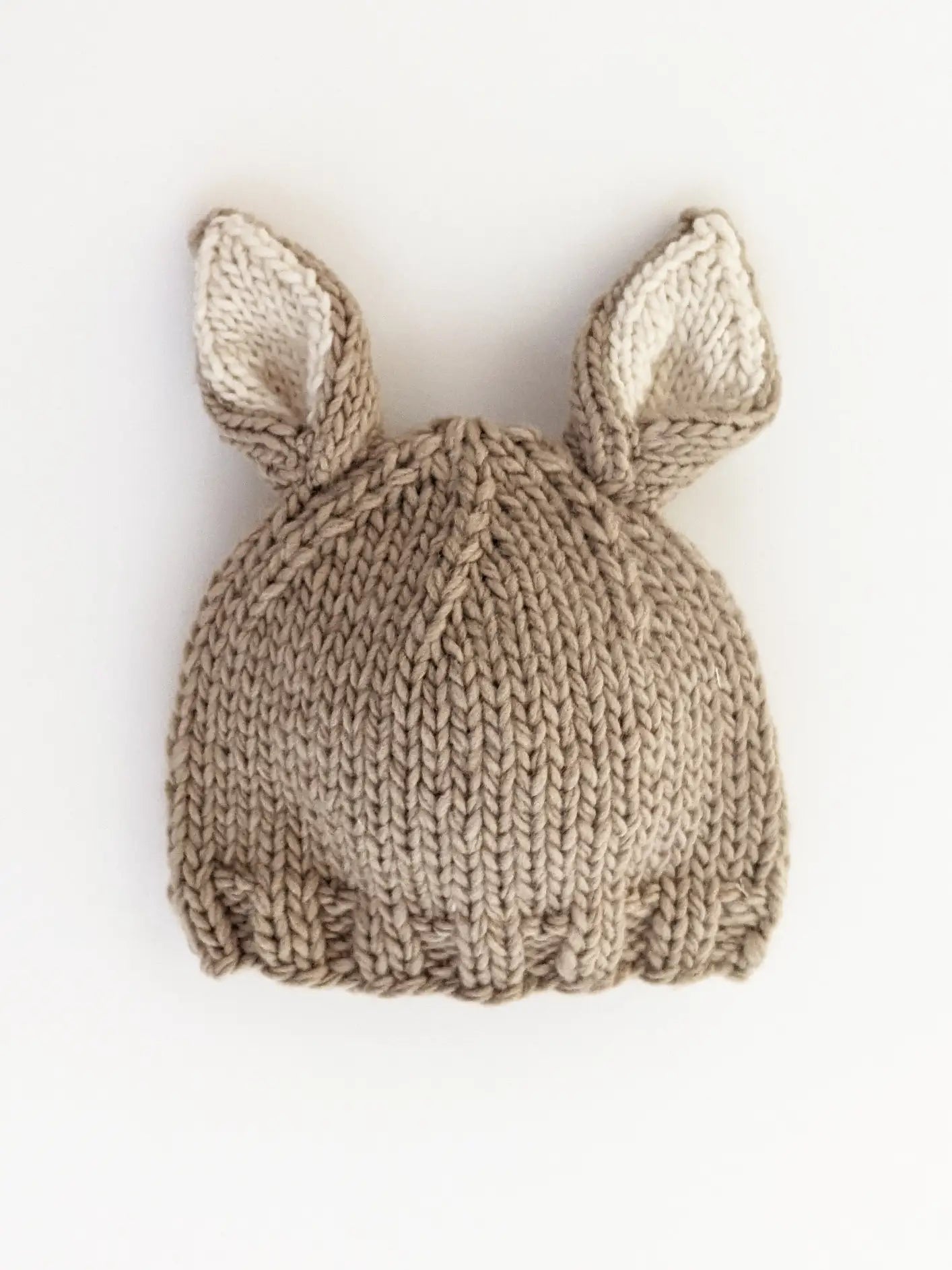 Bunny Ears Knit Hat | Pebble