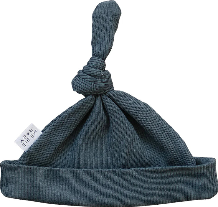 Ribbed Knot Hat | Charcoal