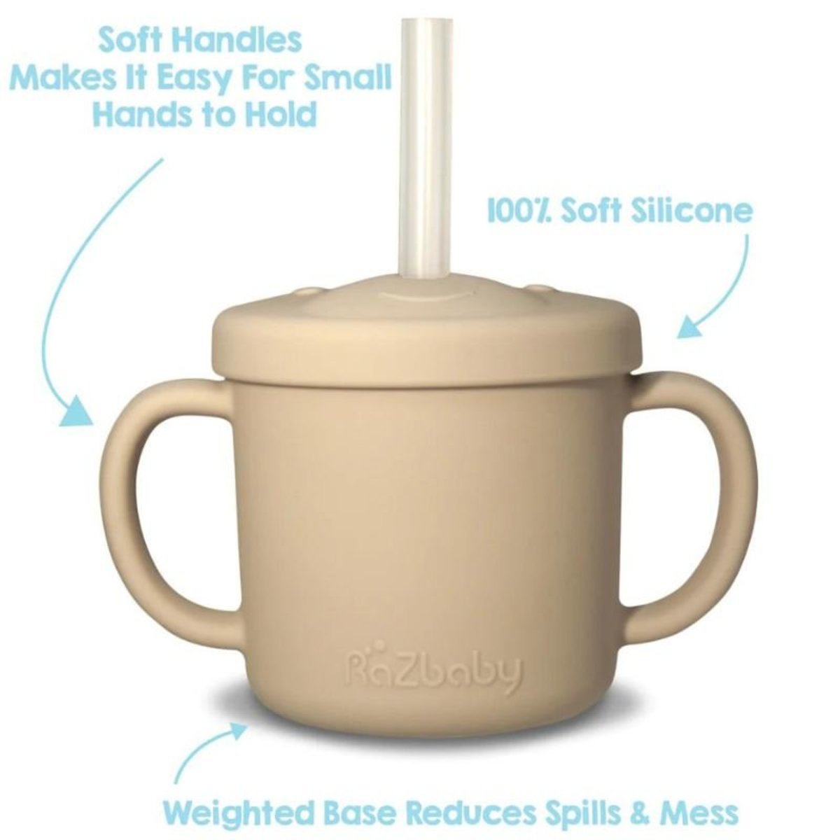 Oso-Cup Silicone Cup + Straw