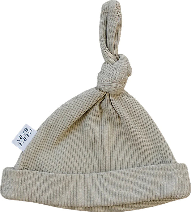 Ribbed Knot Hat | Oatmeal